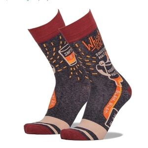 🧦 3/$15 🧦 Blue Q Socks Whiskey Men's Crew Socks